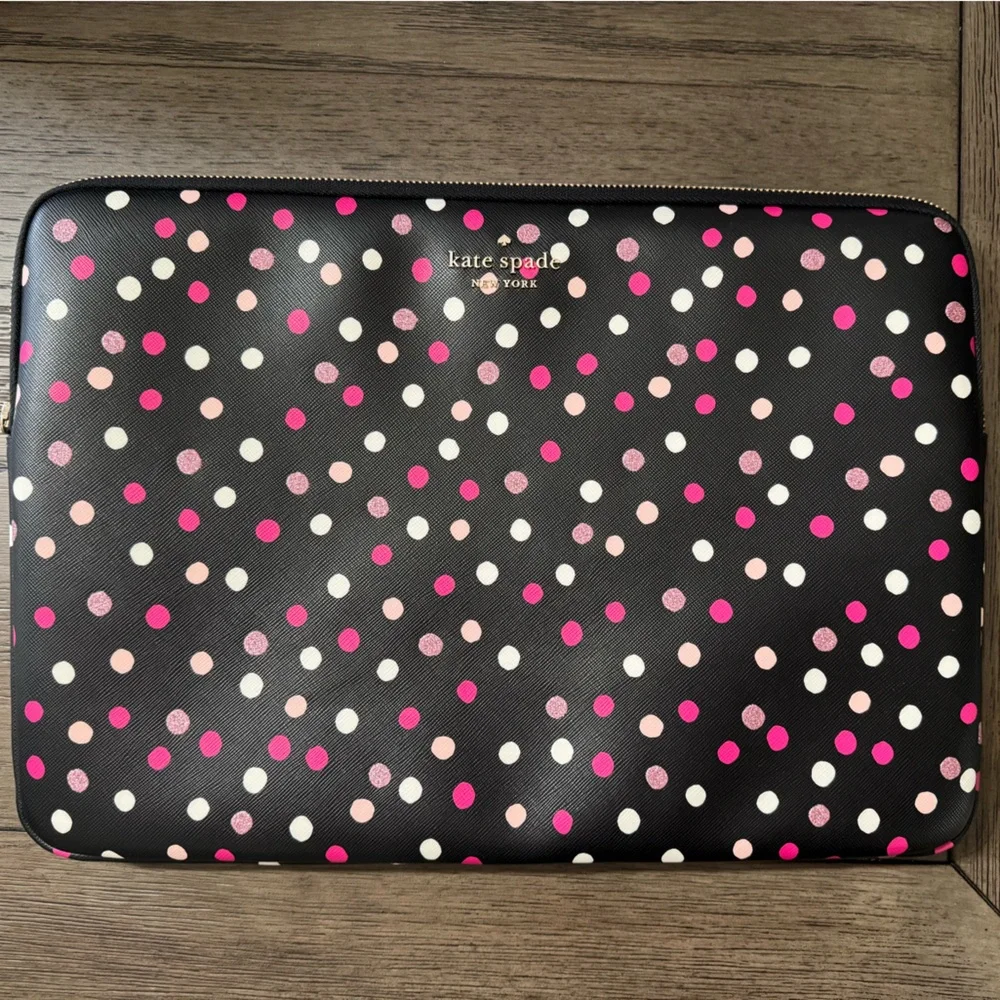 Kate Spade Staci Glimmer Polka Dot Multicolor K9442 Laptop Tablet Sleeve